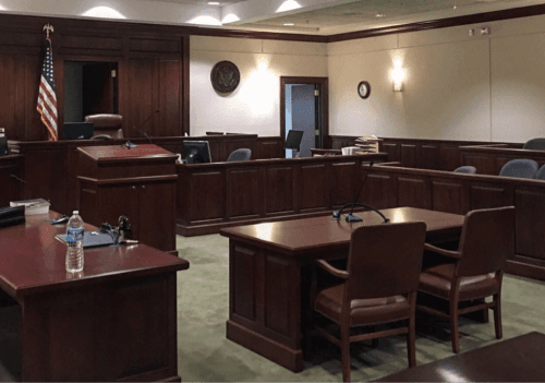 image of a courtroom